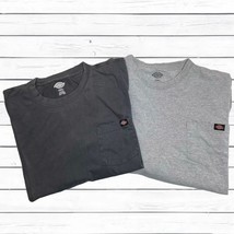 Lot of 2 Dickies Work T-Shirts Long Sleeve &amp; Short Sleeve Mens 2XL - $10.99