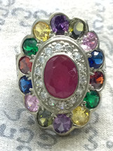 Rare! 9 Colors Noppakao Magic Ring Talisman Lucky Charm Buddhist Thai Am... - $19.99