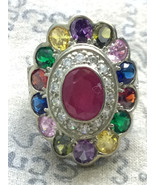 Rare! 9 Colors Noppakao Magic Ring Talisman Lucky Charm Buddhist Thai Am... - £15.65 GBP