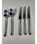 Set Of 5 Cambridge Satin Silver PARADISE 2 Tbsp 3 Knives Stainless Flatware - $21.92 CAD