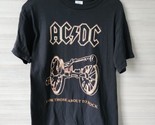 Delta Vintage 1999 AC DC Rock Band T Shirt Canon Double Side Salute 90s ... - £27.12 GBP