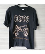 Delta Vintage 1999 AC DC Rock Band T Shirt Canon Double Side Salute 90s ... - £26.80 GBP