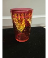 Maroon Red Venetian Gold Glass Short Tumbler Or Juice Glass - £11.52 GBP