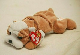 Ty Original Beanie Baby Wrinkles Puppy Dog Beanbag Plush Toy Swing &amp; Tus... - £13.22 GBP