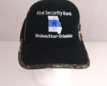 NWT First Security Bank Union Star-Trimble Camo Adjustable Baseball Cap - £14.76 GBP