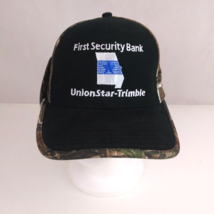 NWT First Security Bank Union Star-Trimble Camo Adjustable Baseball Cap - £14.72 GBP