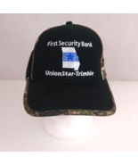 NWT First Security Bank Union Star-Trimble Camo Adjustable Baseball Cap - $18.42