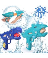 2 Pack Dinosaur Water Blaster Soaker Gun For Kids, Dino Durable Pump Act... - $25.99