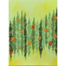 Orange Wildflower Chains Acrylic Painting by Deb Bossert Arworks - £58.40 GBP