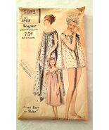 VOGUE PATTERN 5032 Vtg 60s Nightgown Pajamas Cap size S Babydoll - $220.78 MXN