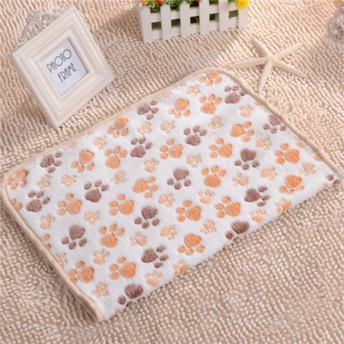 Cute Warm Pet Bed Mat Cover Towel Handcrafted Cat Dog Fleece Soft Blanket - $14.00