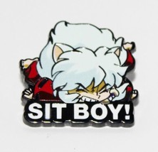 InuYasha Anime TV Series InuYasha Sit Boy! Image Metal Enamel Pin NEW UN... - $9.74