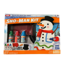 Ideal Snowman Decorating Kit Decorate Your Sno-Man 21 Piece Set Winter Fun New - $17.80