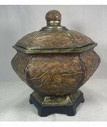 Vase Decorative Accent piece Earth Tones 10 1/2” High X 9 1/2” Wide - $12.38