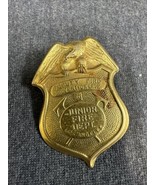 Rare Vintage Junior Fire Dept. Los Angeles CA Metal Pin Back Badge Deputy - $34.65