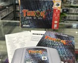 Turok 2: Seeds of Evil (Nintendo 64, 1998) N64 Grey Cartridge CIB Complete! - $48.99