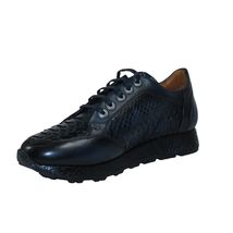 Men's GENIO Turkey Genuine Snake Leather Shoes 120197327 Dark Blue image 4