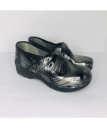 Dansko XP 2.0 Nursing Clogs Shoes Women’s 37 6.5-7 Black Silver Metallic - £31.65 GBP