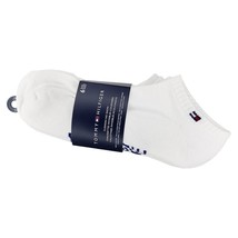 Tommy Hilfiger Men&#39;s Cushioned No Show White Socks 6 Pairs Size 7-12 - $29.99
