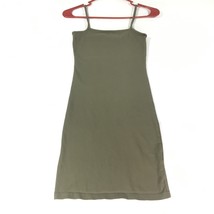 Divided Juniors Dress Olive Green Spaghetti Straps Thin Light Summer  Si... - $4.95