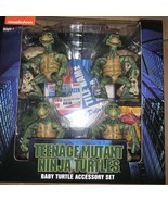 NECA Teenage Mutant Ninja Turtles Movie Baby Turtles Set Action Figures New - £73.22 GBP