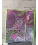 Mead Trapper Keeper Leopard Boom Box Print Binder Retro Graphic Design READ - $13.31