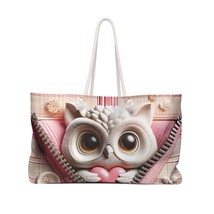 Personalised/Non-Personalised Weekender Bag, Cute Owl, Valentines Day, Large Wee - £39.08 GBP
