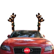 Christmas decorations for car antlers Rudolph Reindeer Car Kit LED lights - £13.58 GBP