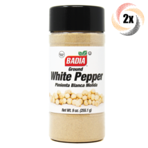 2x Shakers Badia Ground White Pepper Seasoning | 9oz | Pimienta Blanca Molida - £23.15 GBP