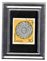 Tchotchke Framed Stamp Art - Folk Art &amp; Crafts - Hungarian Lace - £7.98 GBP