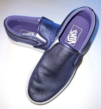 VANS Purple Metallic Shoes 5.5 Slip On Womens 5.5 Mens Sz 4 **Worn Once** - £14.16 GBP