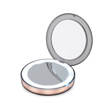 LED Lighted Mini Makeup Mirror 3X Magnifying Compact Travel Portable Sensing Lig - £8.98 GBP