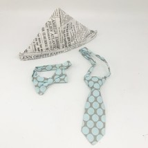 Newborn Baby Boy Photo Photography Prop Bow Tie Neck Tie NewsPaper Hat Lot of 3 - $20.00