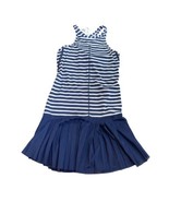 New Balance x J.Crew Blue Striped Athletic Tennis Racerback Dress Size X... - $39.60