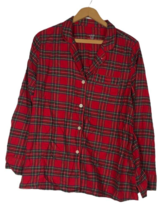 Gap Maternity Pajamas Medium Flannel Red Plaid Christmas Set Top &amp; Bottoms - $55.79