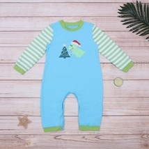 NEW Boutique Baby Boys Dinosaur Christmas Romper Jumpsuit - £10.83 GBP