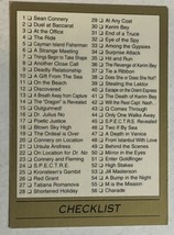 James Bond 007 Trading Card 1993  #110 Checklist - £1.54 GBP