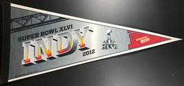 2012 NFL Super Bowl XLVI Indy Vintage - Rico Logo Football Pennant - 30 Inches - £13.38 GBP