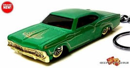 Rare Key Chain 1965 Green Flamed Chevy Impala Lowrider Gm Custom Ltd Great Gift - £22.96 GBP
