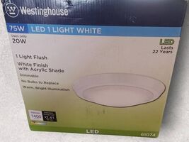 Ceiling Fixture LED Light 20W 2-1/4''H x 11''D Dimmable White Westinghou... - €16,19 EUR