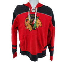 Chicago Blackhawks Reebok Face Off Hoodie Sweater Size S Red Embroidered Logo - £22.09 GBP