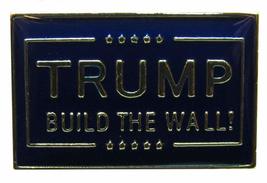 Wholesale Pack of 12 Trump Build The Wall! Blue Bike Hat Cap lapel Pin - £26.28 GBP