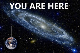 You Are Here Galaxy Retro Solar System Human Earth Location In Outer Space - £31.65 GBP