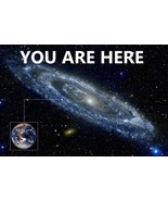 You Are Here Galaxy Retro Solar System Human Earth Location In Outer Space - £31.24 GBP