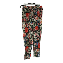 Zara Women&#39;s Floral Print Elastic Waist Pull-on Pants Size Medium - £24.14 GBP