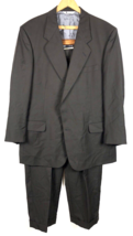Aquascutum Black Suit Blazer Sport Coat 44R 44 Regular Jacket &amp; 38x28 Pa... - $79.69