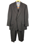 Aquascutum Black Suit Blazer Sport Coat 44R 44 Regular Jacket &amp; 38x28 Pa... - $79.69