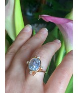 18k BIG Sapphire 8.36TCW  natural mined Sapphire diamonds bypass bezel ring - $166,119.97 MXN