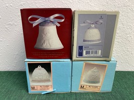 Lot of 4 LLADRO Annual Belll Christmas Ornament with Boxes 87,88,93,99 - $119.99