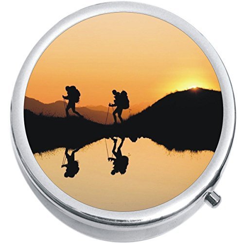 Hiking Trail Nature Medicine Vitamin Compact Pill Box - $9.78